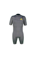 GYROLL Primus 2/2 Short Sleeve Zipperless Spring Suit S23 – Cool Grey/Black/Yellow