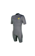 GYROLL Primus 2/2 Short Sleeve Zipperless Spring Suit S23 – Cool Grey/Black/Yellow