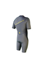 GYROLL Primus 2/2 Short Sleeve Zipperless Spring Suit S23 – Cool Grey/Black/Yellow