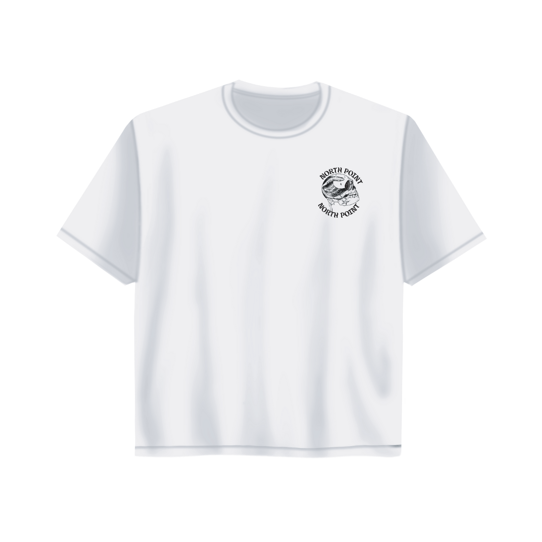 T-SHIRT SKULL WHITE – NORTH POINT