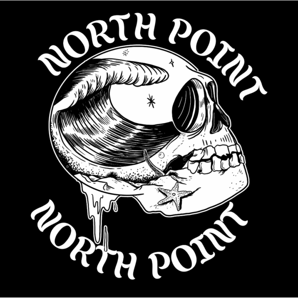 T-SHIRT SKULL BLACK – NORTH POINT