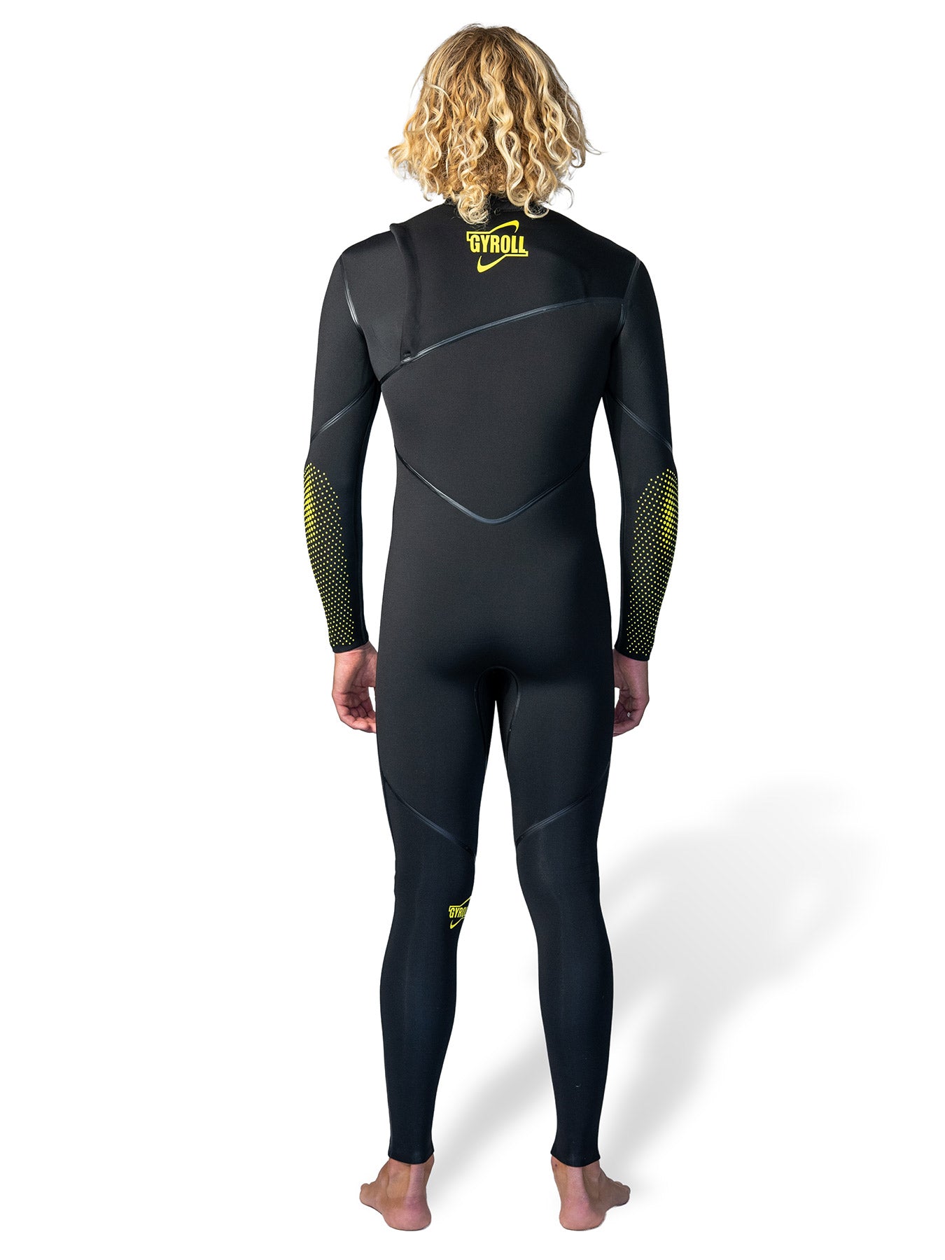 GYROLL SHIELD 4/3 ZIPERLESS STEAMER – BLACK/YELLOW