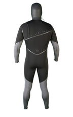 GYROLL Shield 5/4 Hooded Chest Ziperless Steamer S23 – Black/Graphite
