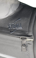 GYROLL Shield 5/4 Hooded Chest Ziperless Steamer S23 – Black/Graphite