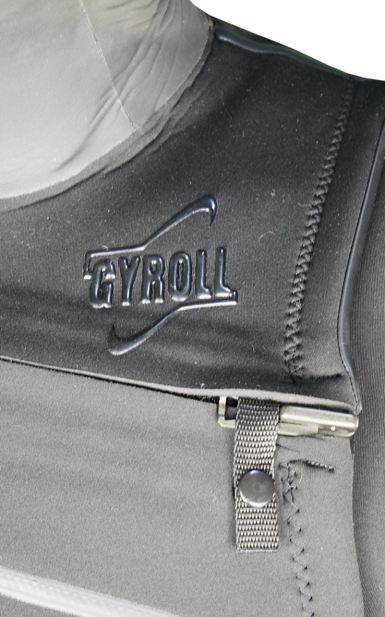 GYROLL Shield 5/4 Hooded Chest Ziperless Steamer S23 – Black/Graphite