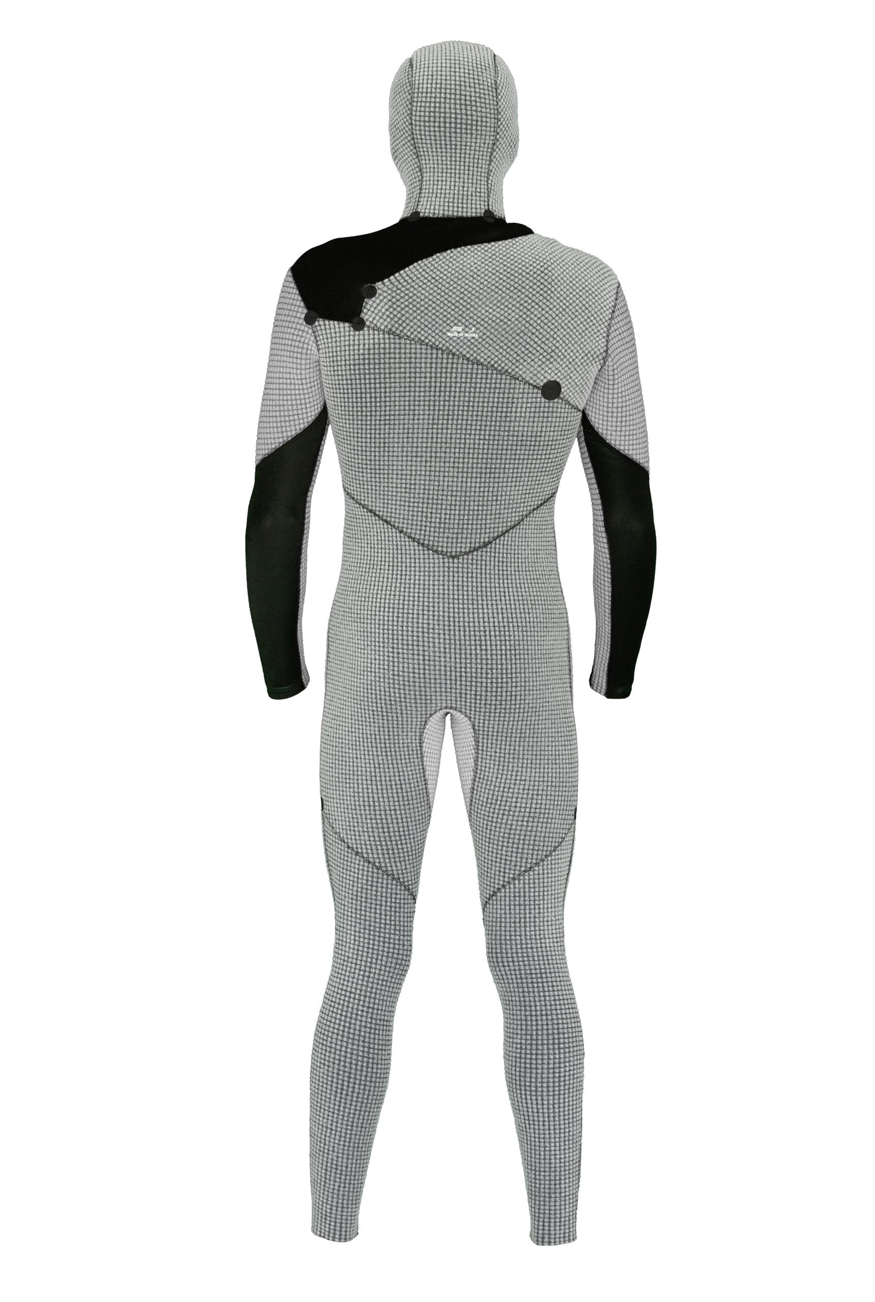 GYROLL Shield 5/4 Hooded Chest Ziperless Steamer S23 – Black/Graphite