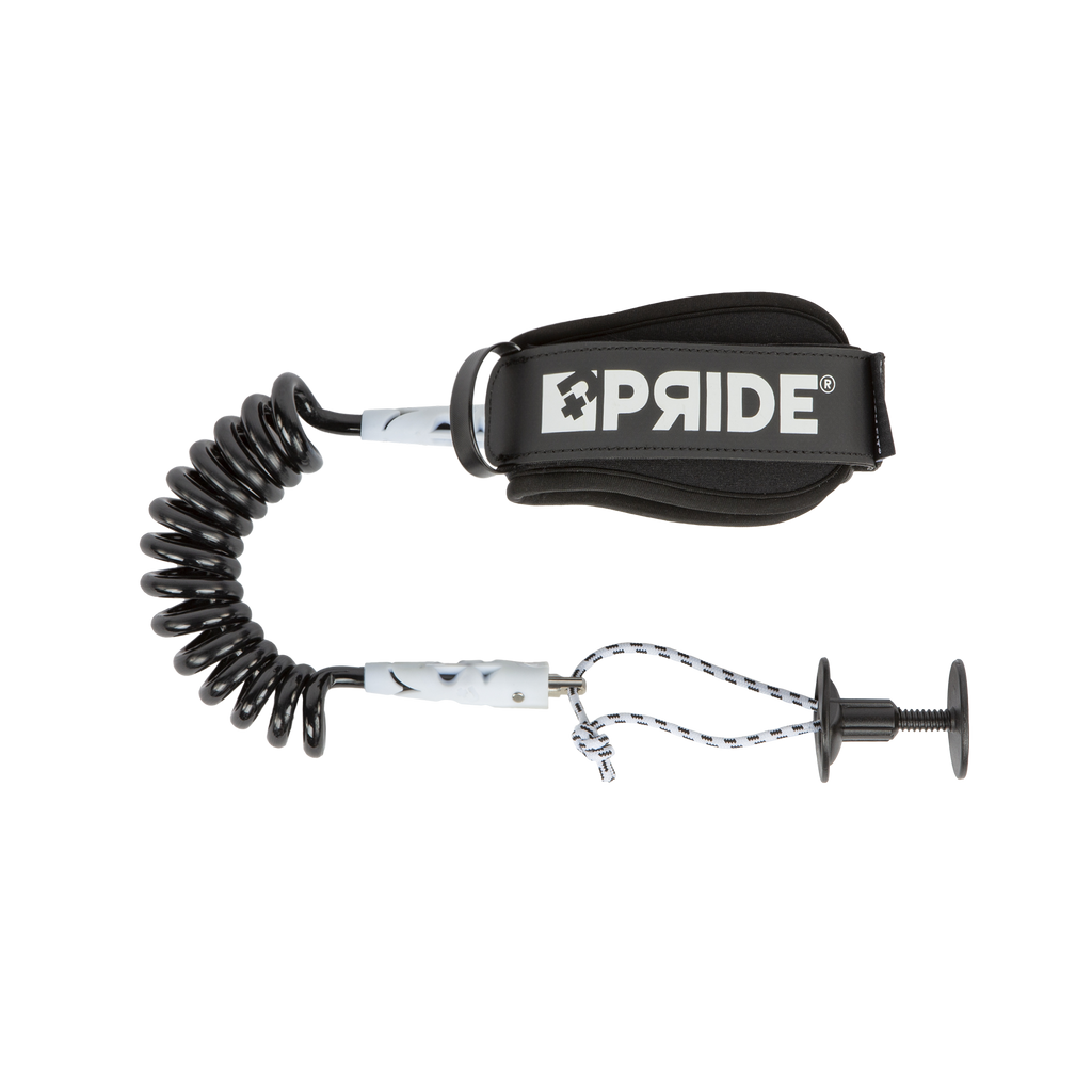 PRIDE STRETCH FIT BICEPS LEASH PPS BLACK/WHITE
