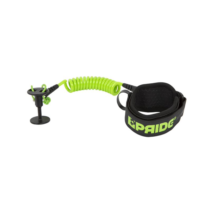 PRIDE TRISTAN ROBERTS BICEPS LEASH PPS FLURO GREEN