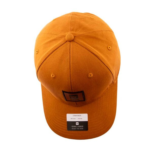 MUSTARD STRAPBACK – HANG LOOSE