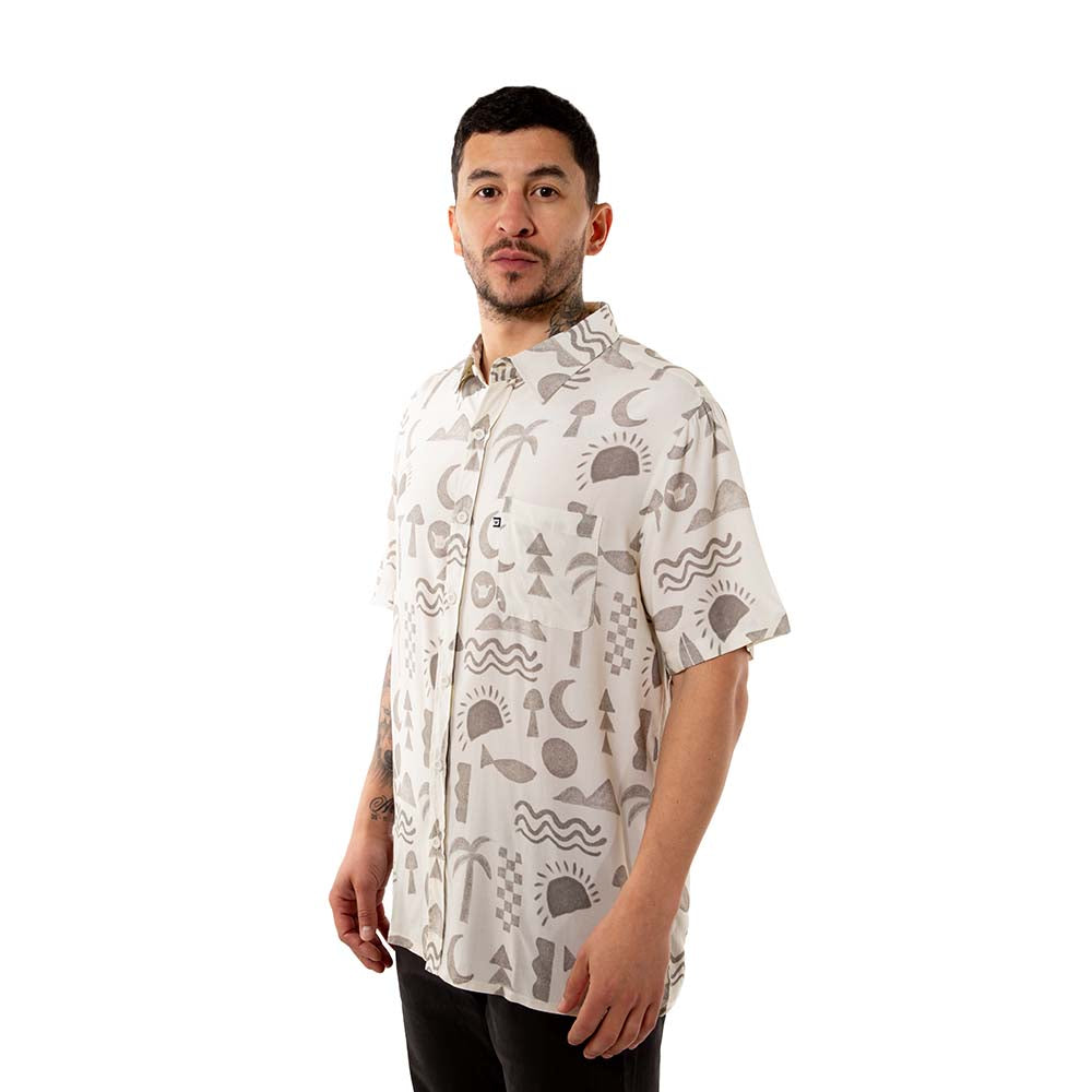 CAMISA ELEMENTS BEIGE – HANG LOOSE