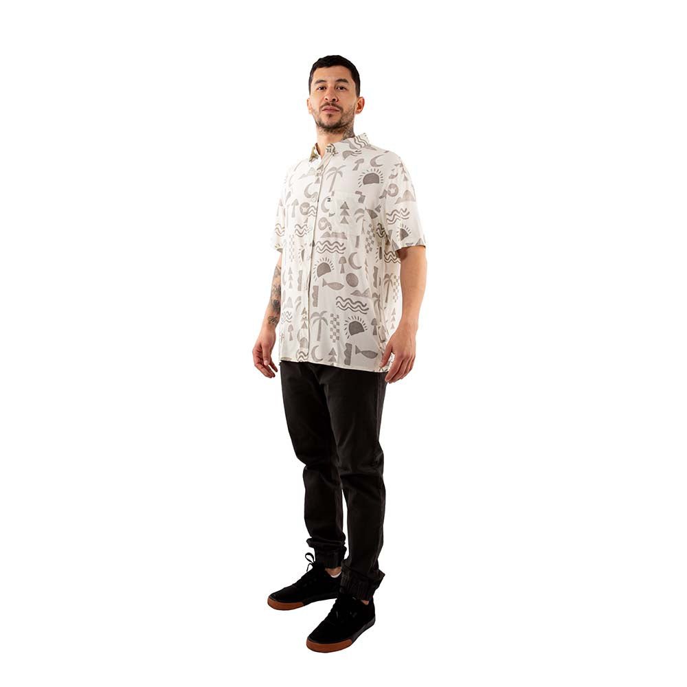 CAMISA ELEMENTS BEIGE – HANG LOOSE
