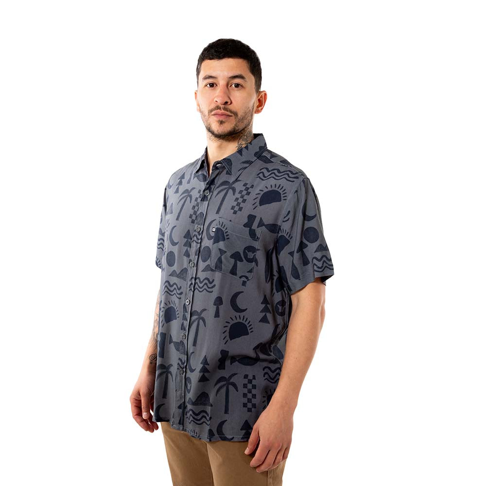 CAMISA ELEMENTS GREY – HANG LOOSE