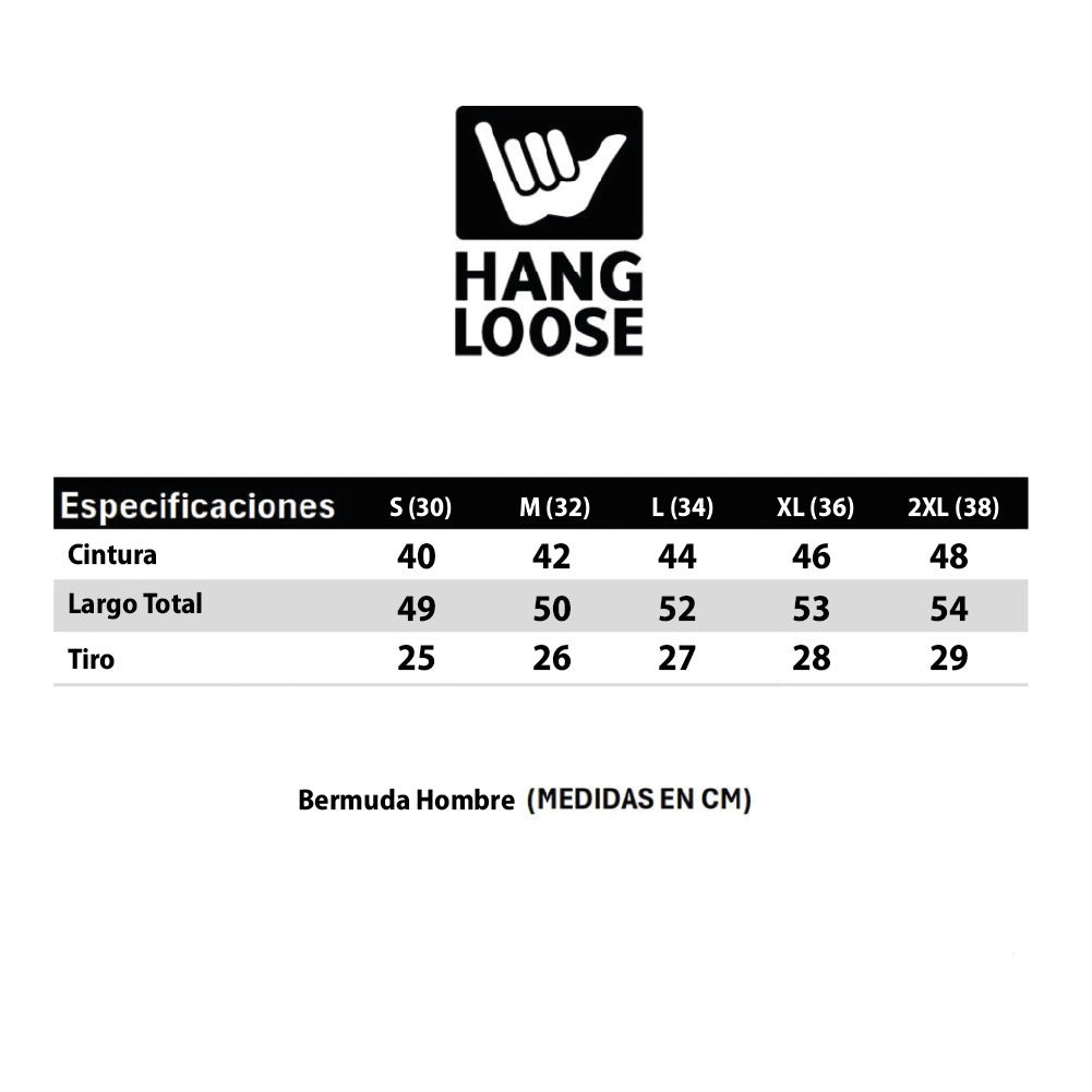 HANG LOOSE BERMUDA WAISTCORD BLACK
