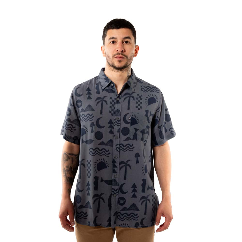 CAMISA ELEMENTS GREY – HANG LOOSE