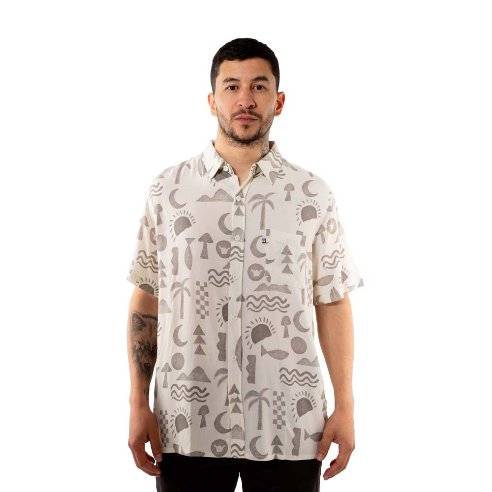 CAMISA ELEMENTS BEIGE – HANG LOOSE