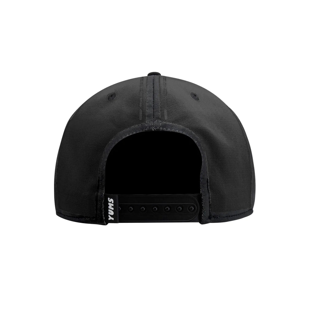 YUMS CARTOONS BLACK SNAPBACK